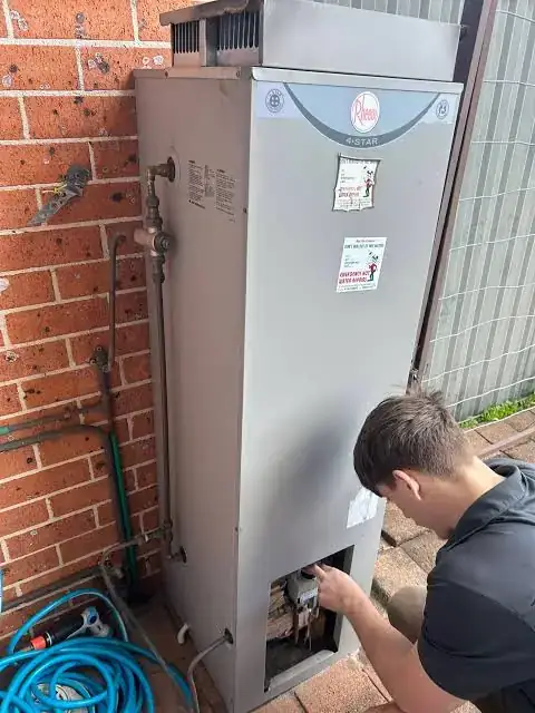 Hot water system repair in Richmond